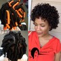 Starter locs/short hair (comb coil method