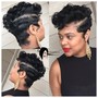 Invisible ponytail RELAXED hair