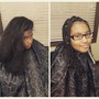 Flat iron straightening and deep conditioning