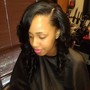 Frontal weave ponytail