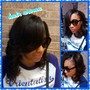 Frontal weave ponytail