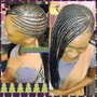 Large knotless box braids