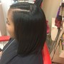 Shampoo blow straighten