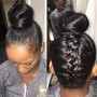 Updo with extensions/hair added