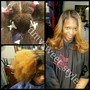 Highlights on natural hair