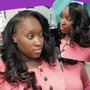 Hairline color touch up perm / demi