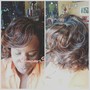 Partial Foil Highlights / cut & silk press