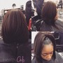 Protective Quickweave Bob & Lashes