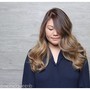 Balayage Hand painting placement