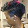 Relaxer/sew in pieces/ treatment/ trim and semi permanent color