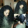 Half Up Half Down Quick Weave