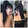 Large Knotless braids  (more braids than Jumbo)