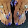 Full Set Acrylic Toenails-DOES NOT INCLUDE PEDICURE