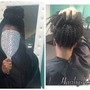 Partial relaxer or color with weave install