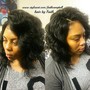 Rod set on natural hair