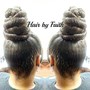 Natural updo