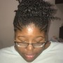 Wash and style natural hair