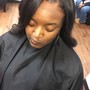 Halo relaxer and Semi Hair color