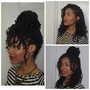 Flat Twisted/Braided updo (natural hair)