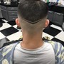 Haircut with beard trim and lineup