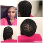 Crochet twist/braids with hair