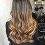 Partial Balayage/ombre with haircut