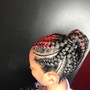 French braids ( 2 layers )