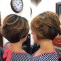 Blow dry style short hair