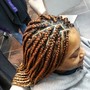 Feed inCornrows (larger braids)