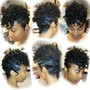 Short cut/ relaxer/ treatment/and bonded pieces Combo