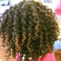 Kid's Mini Double Strand twist  on natural loose hair