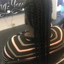 Triangle part box braids Large