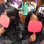 Take out and reinstall sew in w/closure