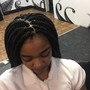 Triangle part box braids Large