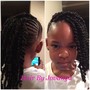 Small Bohemian Knotless Box Braids -mid back