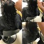 Braid down/shampoo, condition/blow dry