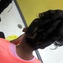 Braid down/shampoo, condition/blow dry