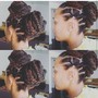 Crochet ponytail with braids