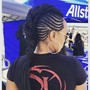 Weave in back /braids in the front or ponytail