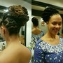 Crochet ponytail with braids