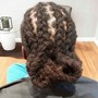 Men's Cornrows with designs