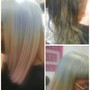 Custom color on extension hair