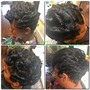 Shampoo/set/style (natural hair)