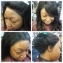 Silk press (wash blow and flat iron