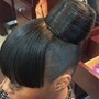 Extended ponytail(slick ponytail)