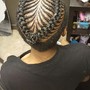 Up do with twisted ends