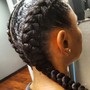 Kinky twist with curls