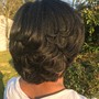 Natural hair blowout/Silk Press