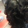 two-strand/ drop/flat twist, comb /finger coils, bantu knots(natural medium length style)