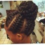 Braided up-do styles